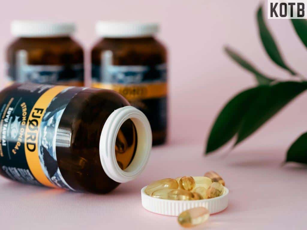 Bottles with Dietary Supplements