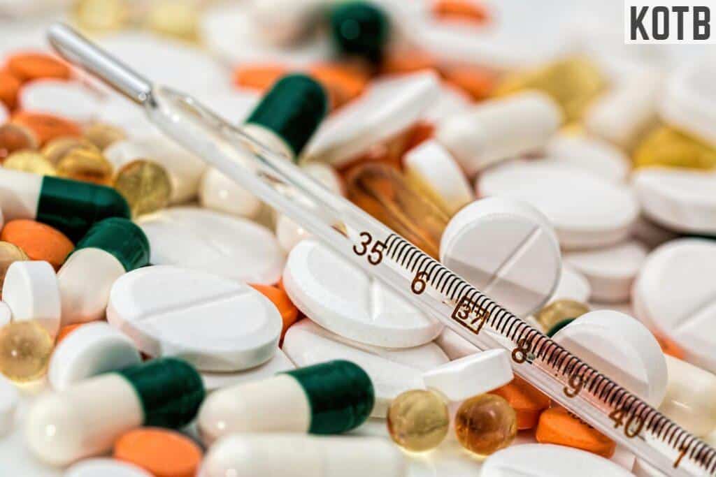 Thermometer on Medical Pills