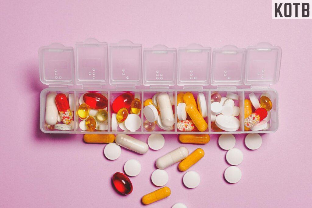 Clear Plastic Container and Medicine Capsule