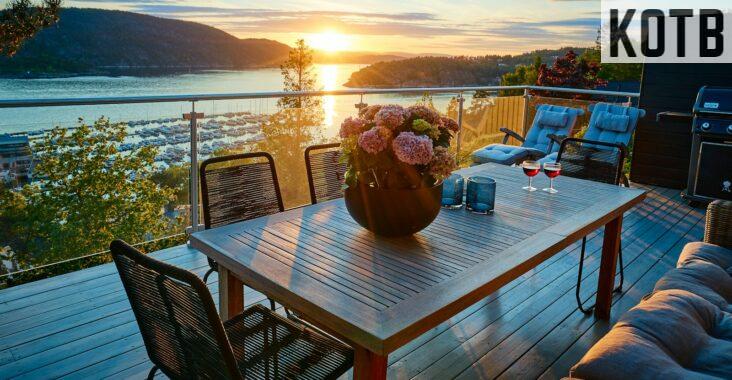brown wooden table with chairs